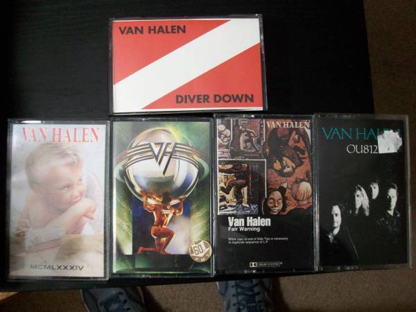 Van Halen albums on cassettes 1