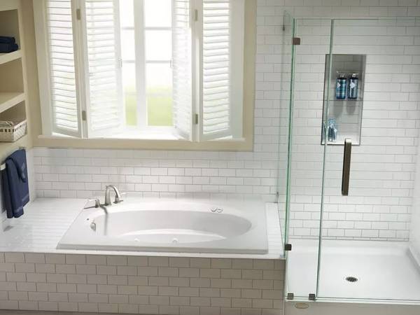 Signature 72 x 42 in. Soaker Drop-In Jacuzzi Bathtub with End Drain in White 1