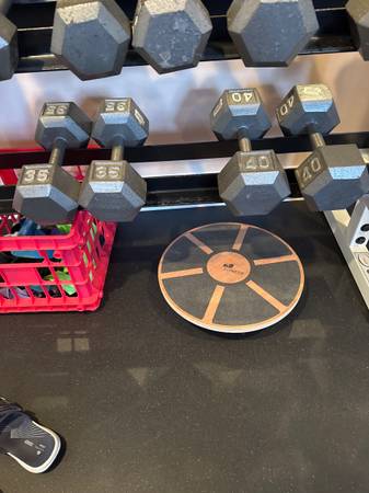 35 and 40 hex dumbbells $1/lb 1