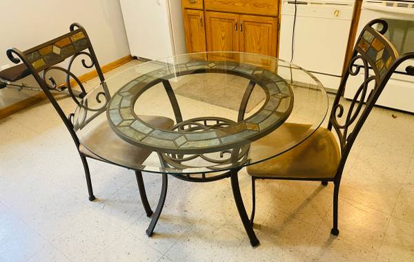 Hillsdale Glass Dinning Table - MUST SELL 1