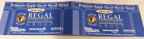 2 Regal Entertainment Group Premiere Super Saver Movie Tickets 1