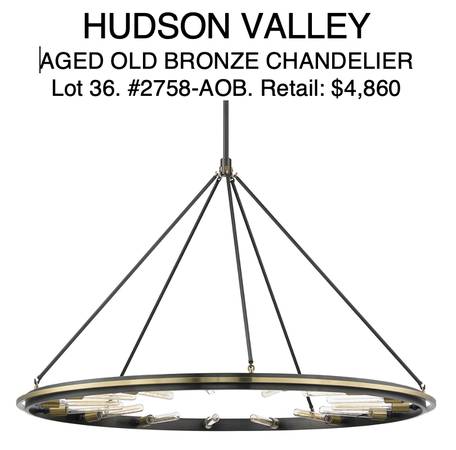 LIQUIDATION Hudson Valley 2758AOB 30% off 1
