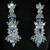 Gem GENUINE Sky Blue Topaz/White Sapphire 925 SILVER Neclace SET 4 thumbnail