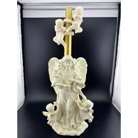 Partylite Angel of Light & Cherubs Porcelain Candle Holder P7713 & P01 1