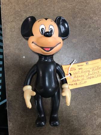 Old Walt Disney rubber Mickey Mouse made in Japan 1