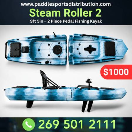 Columbia - Brand New! Fishing Kayak, Two Part Kayak, Foot Pedal Kayak 1
