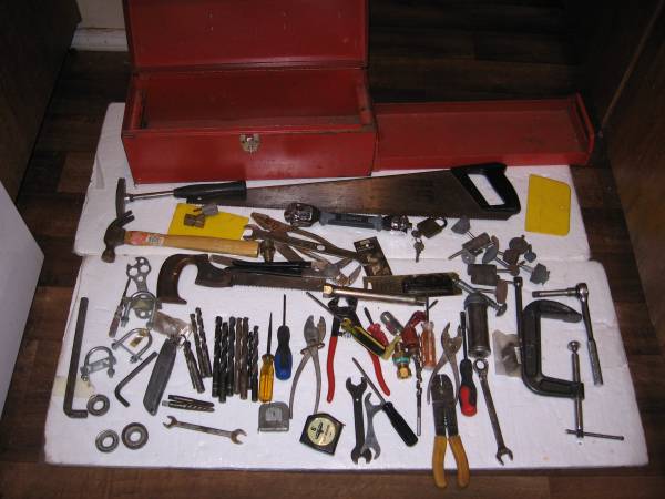 TOOLS AND BOX. 1