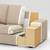 Ikea KIVIK 4-seat Sectional Sofa Couch w/Chaise 5 thumbnail