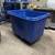 Rubbermaid Uline Poly Box Cube Truck Plastic Bin Hamper on wheels 1 thumbnail