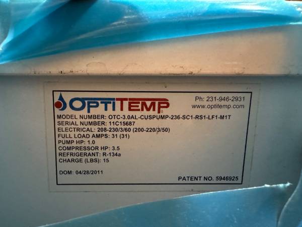 OptiTemp Chiller 1