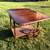 Beautiful Vintage Solid Wood Table with Fold Down Sides 23 thumbnail