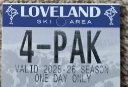 Loveland Ski Ticket 1