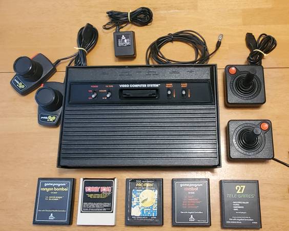 Atari 2600 System= Console, Games, Joysticks, Paddles FULLY TESTED! 1