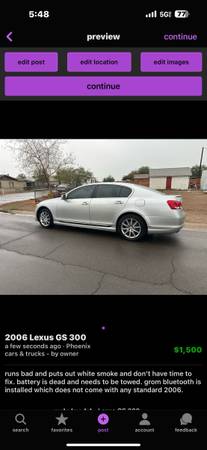 2006 Lexus GS300 - $900 (Phoenix)63612767717891120