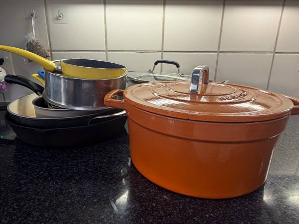 $50 for all: Pots, pans, appliances, dishes, silverware and more 1