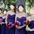 Size 14 Allure Bridals Extra Long Tall Purple Bridesmaid Dress 9 thumbnail