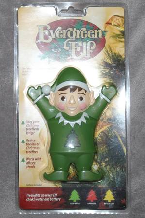 Christmas Elf Tree Moisture Monitor Sensor Lights & Water Level Alert 1