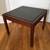 Midcentury Modern Solid Walnut & Slate/Quartz Parsons Side Table 2 thumbnail