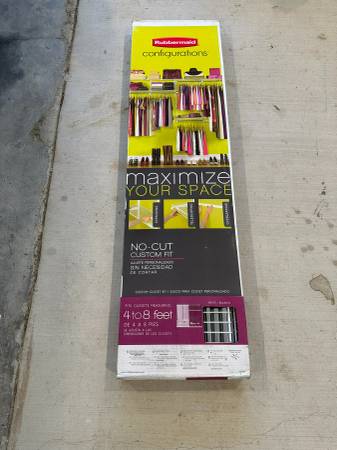 Rubbermaid Configurations Custom Closet Kit (4 -8 feet) (White) 1