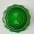 Anchor Hocking Emerald Green Swirl Glass w/ Ruffled Edge Bowl 6.5” 4 thumbnail