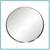 Hamilton Hills Contemporary Brushed Metal Wall Mirror 1 thumbnail