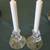 Vintage 1950s Fostoria Elegant Crystal Candle Holders 5 thumbnail