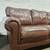 ETHAN ALLEN TRADITIONAL LEATHER SOFA 4 thumbnail