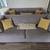 2 7foot long gray couches w/ end tables 1 thumbnail