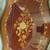 Vintage Large Inlaid  Serving Tray >Floral Design >Brass Trim&Handles 2 thumbnail