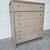 Crate and Barrel weathered natural solid wood tall dresser / chest 5 thumbnail