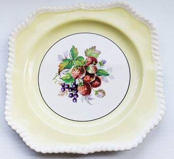 Antique Yellow Plate 1