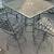 Bar height, all metal 5 piece patio/balcony set, with swivel chairs. 5 thumbnail