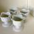 Porcelain Tulip Shaped Pedestal Bowls Cups (Set of 4)  New in Box 1 thumbnail
