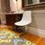 Eames-Style White Molded Chairs, Pair — Eiffel Base (Reproduction) 1 thumbnail