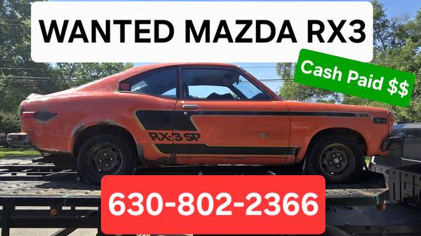 WANTED MAZDA R100 RX2 RX3 RX4 RX7 RX8 - wanted - by dealer - sale