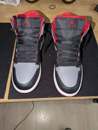 Nike Air Jordan 1 Mid Bred Shadow, Size 8，DQ8426 006 1