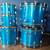 LUDWIG 1970S BLUE SILK DOUBLE BASS DRUM SET BLUE OLIVE BADGE 2 thumbnail