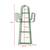 DOORXIF 4-TIER CACTUS LADDER GREEN BOOKCASE BOOKSHELVES METAL CB2 5 thumbnail