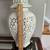 Vintage Chinoiserie Blanc De Chine Reticulated Porcelain Table Lamp 30” 9 thumbnail