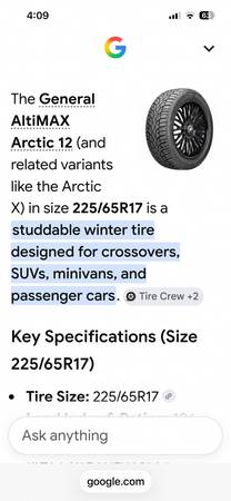 Snow tires 1