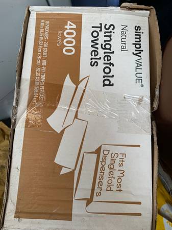 Brown Multifold Paper Towels For Sale $20.00. 1