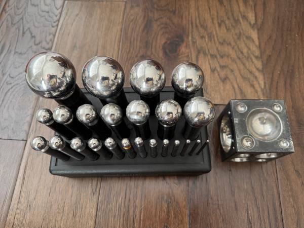 Durston Dapping Set with Dapping Block – Professional Jewelry Tools 1