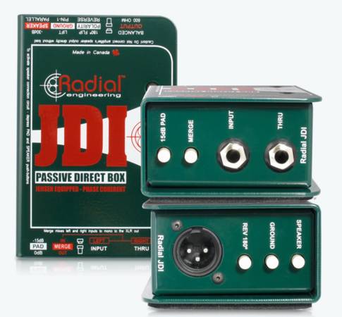 Radial Engineering JDI MK3 Passive Direct Box w/ Jensen Transformer (Brand New) 1