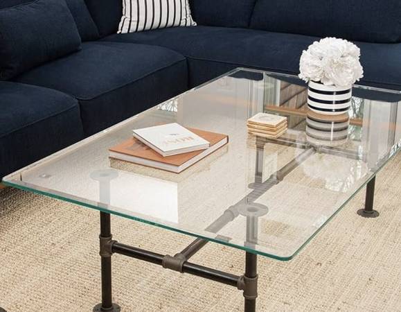 27x48 beveled glass tabletop. No chips 1