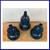 New Martino Interiors Double Gourd Ceramic Vases, Set Of Three 7 thumbnail