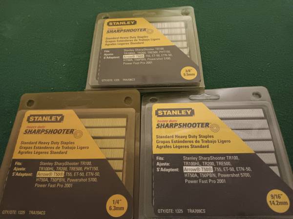 Stanley Sharp Shooter Staples  (3pcks) 1