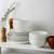 SUREASY 12 Piece Ceramic Dinnerware Plate + Bowl Set (White) 5 thumbnail