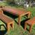 Farm house table, custom made brand new, solid wood, patio furniture 20 thumbnail