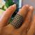 Long Sterling Silver ring (Adjustable Size) with Marcasite Work 1 thumbnail