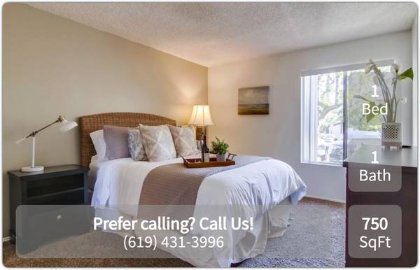 $2,095 / 1br - 750ft2 - A new perspective on living: Pet Friendly 1 BR, 1 BA, 750 Sq Ft! (La Mesa - Near Costco and 8 Freeway)63933117189891122